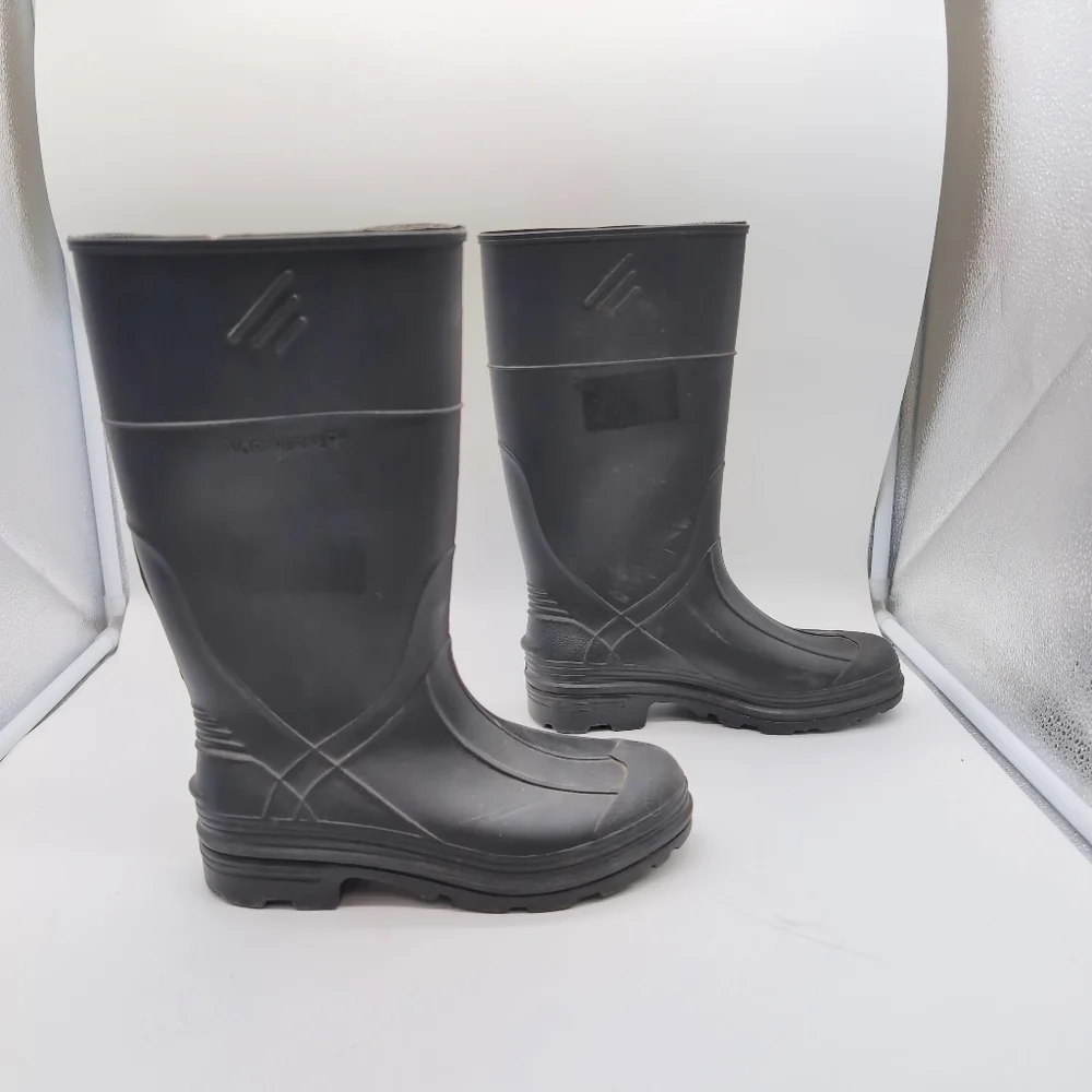 Northener Men's Black Rubber Boots Sz 4